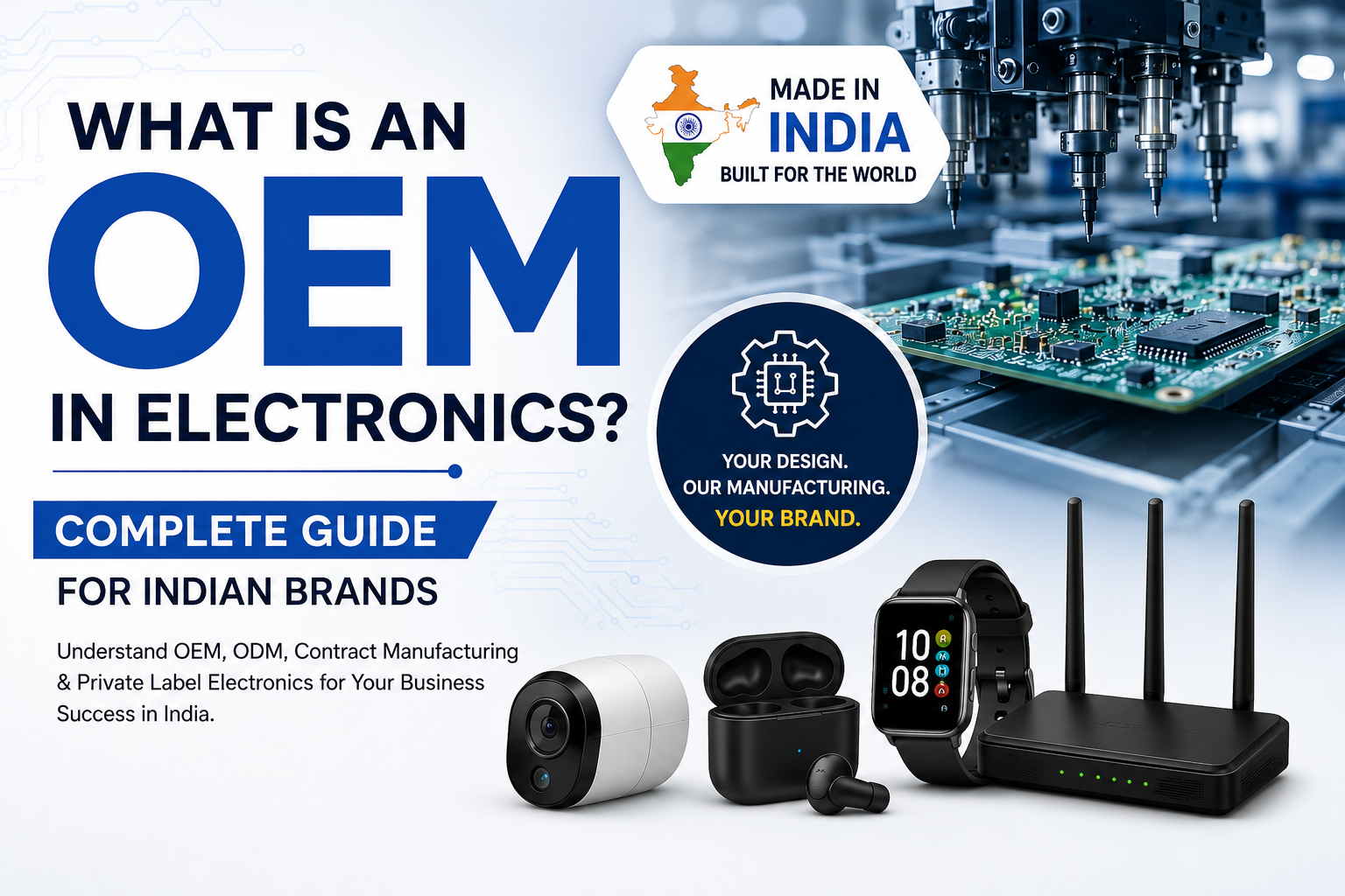 OEM in electronics assembly and packing lines at a Greater Noida factory
